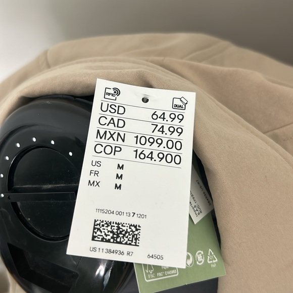 NWT H&M MIDI LENGTH KHAKI TRENCH COAT SZ M - Picture 3 of 8